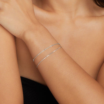 Oya - Schichtarmband in Silber