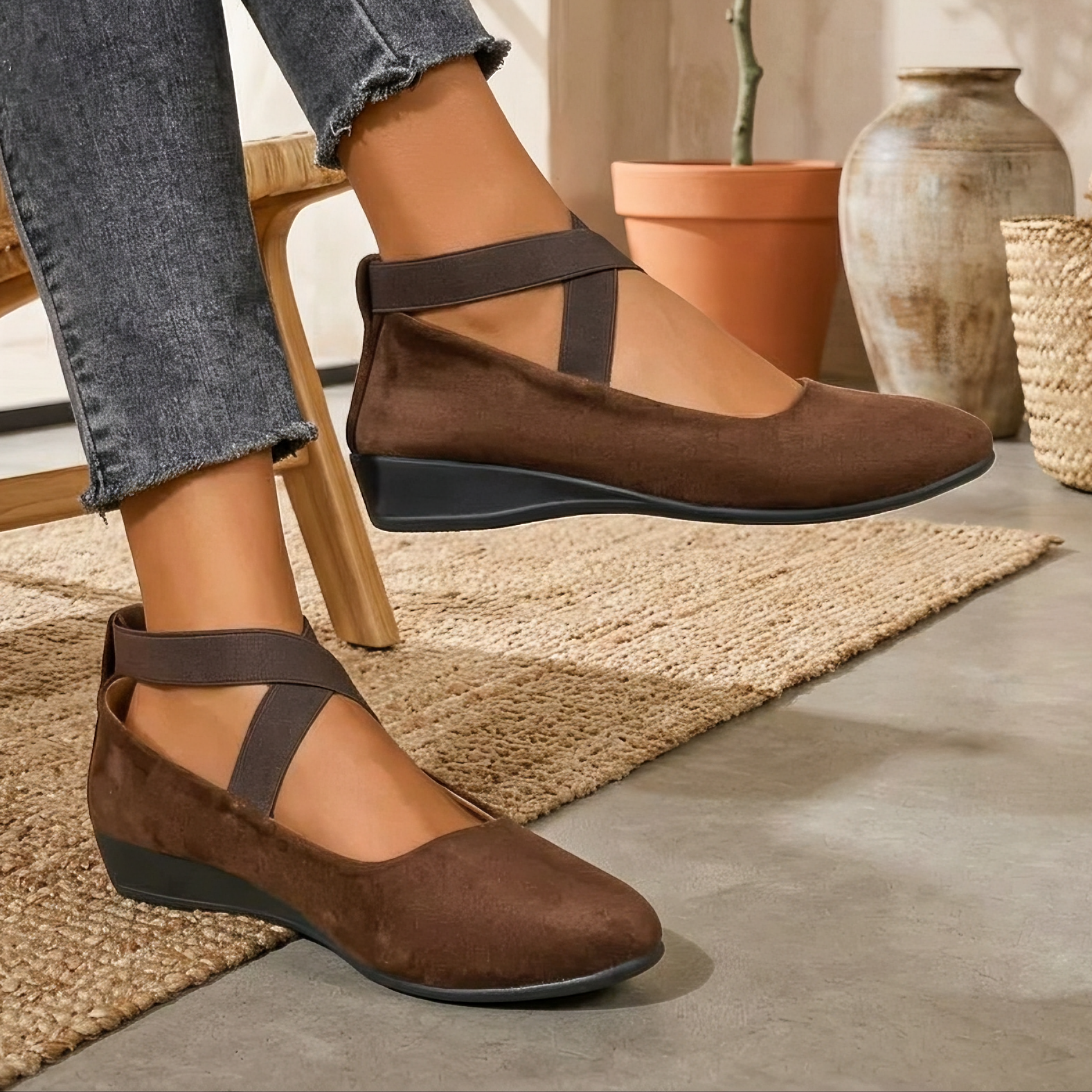 Rhea - Retro-Pantoffel