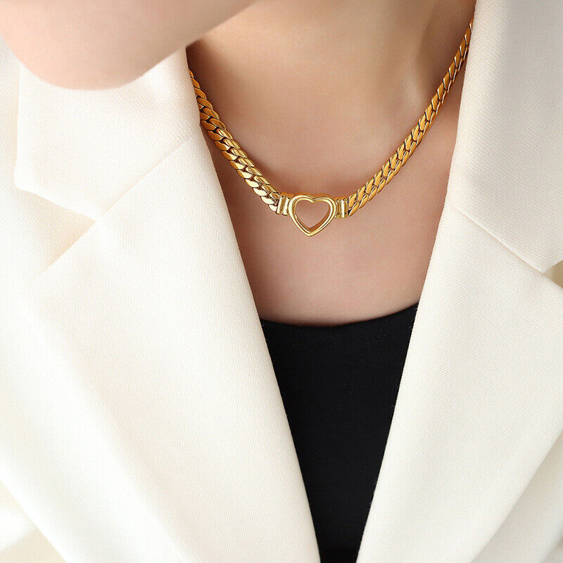 Ara – Herz-Halskette in Gold