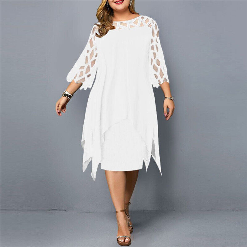 Cathryn - Modisches Midikleid für große Größen