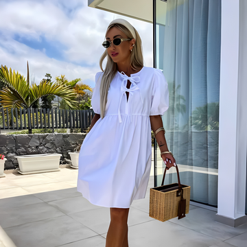 Eunice - Sommerkleid für Damen mit eleganten Puffärmeln